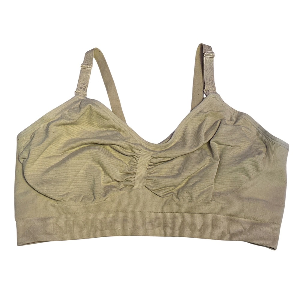 Kindred Bravely Beige Seamless Nursing Maternity Bra Busty Large